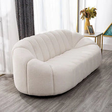 Load image into Gallery viewer, Teddy White Sofa 3-Setaer Pumpkin Couch

