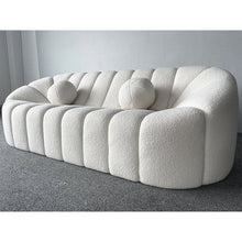 Load image into Gallery viewer, Teddy White Sofa 3-Setaer Pumpkin Couch
