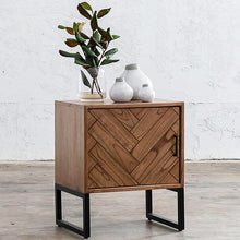 Load image into Gallery viewer, Maxim Herringbone Bedside Table
