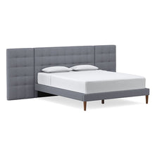 Load image into Gallery viewer, Grid-Tufted Upholstered Wide Bed
