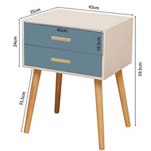 Load image into Gallery viewer, LEPAK Blue Bedside Table
