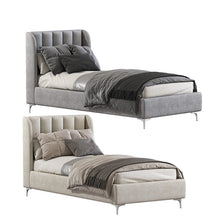 Load image into Gallery viewer, Sand Velvet Single Bed
