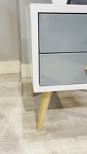Load and play video in Gallery viewer, LEPAK Blue Bedside Table
